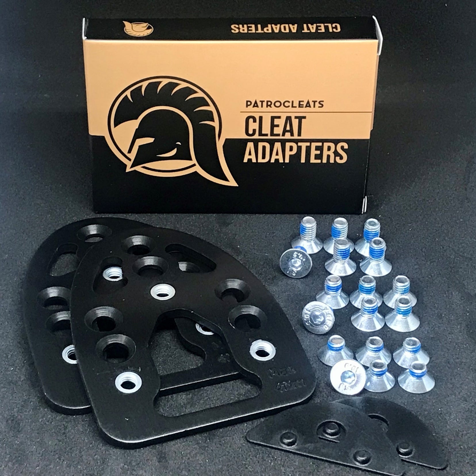 Cleat adapters for mortons neuroma, metatarsalgia, hot spots and other foot pain when cycling. Kit.